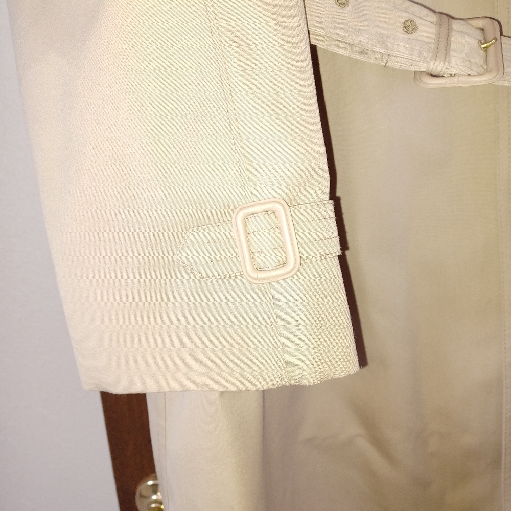 Misty Harbor Men's Tan Size 42 Long Trench Coat - Picture 2 of 5